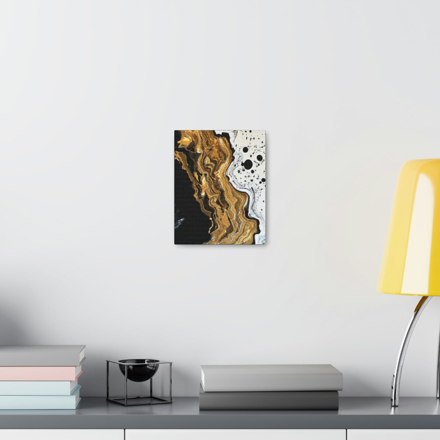Midnight Gold Glitter - Canvas