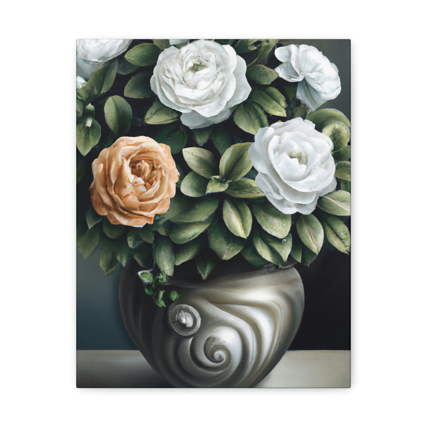 Glowing Floral Splendor. - Canvas