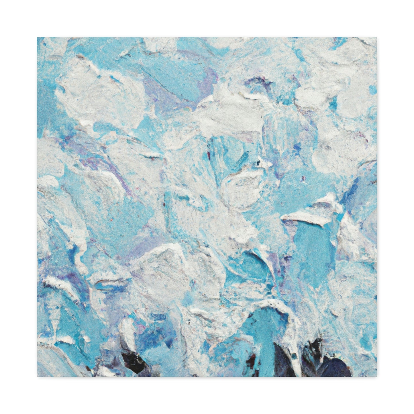 "Aqua Lace" - Canvas