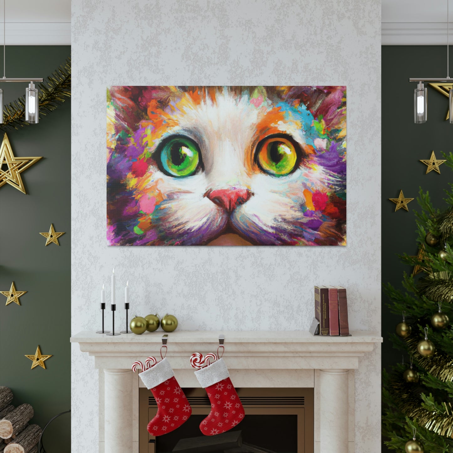 Feline Floral - Canvas