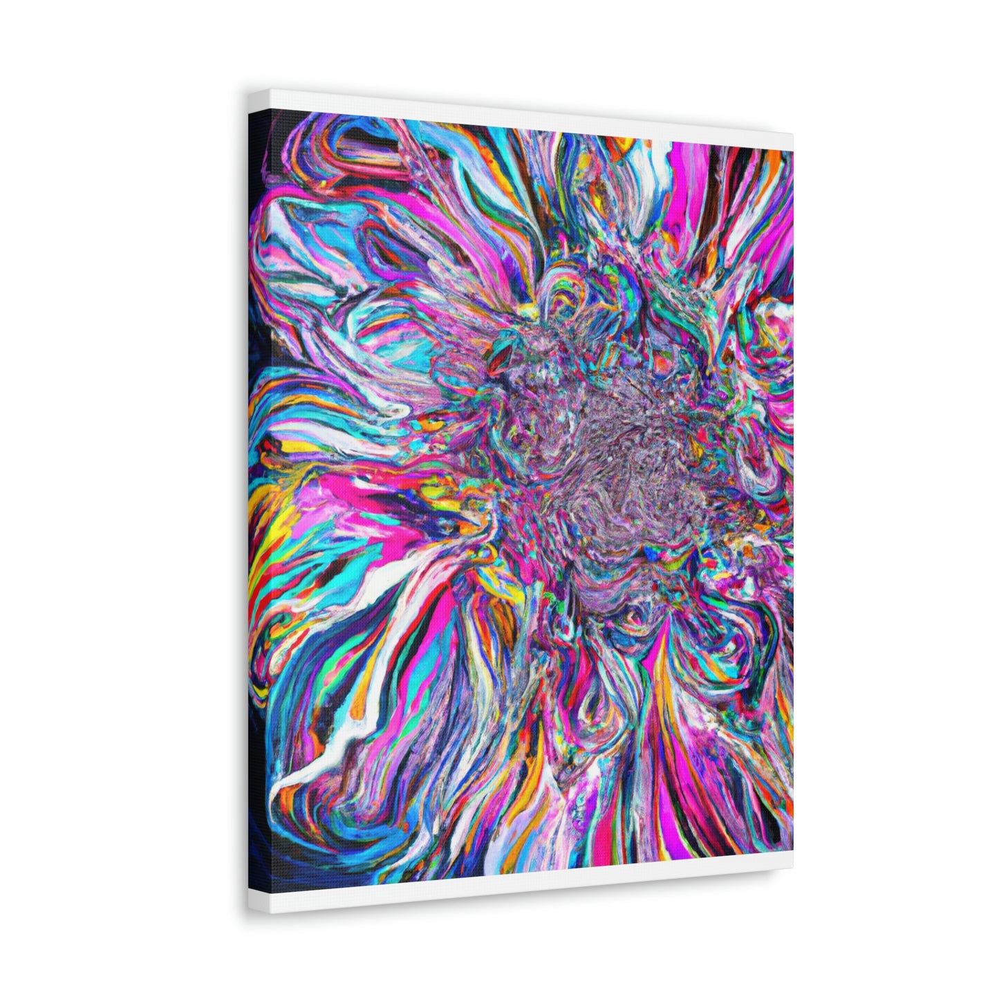 Psychedelic Bloom. - Canvas