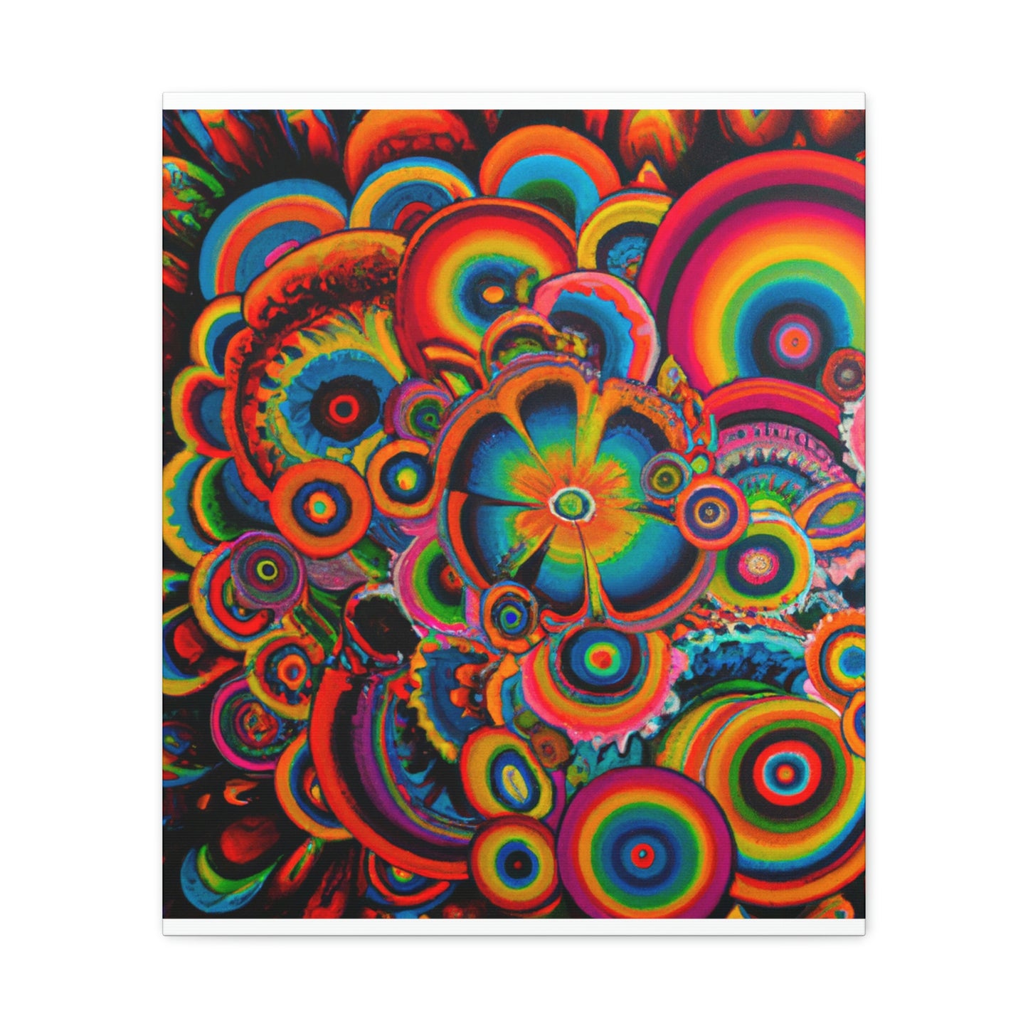 "Psychedelic Petals" - Canvas