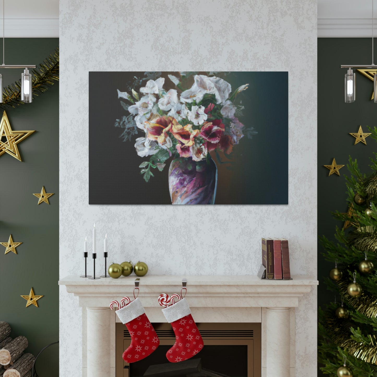 Floral Finesse Dreaming - Canvas
