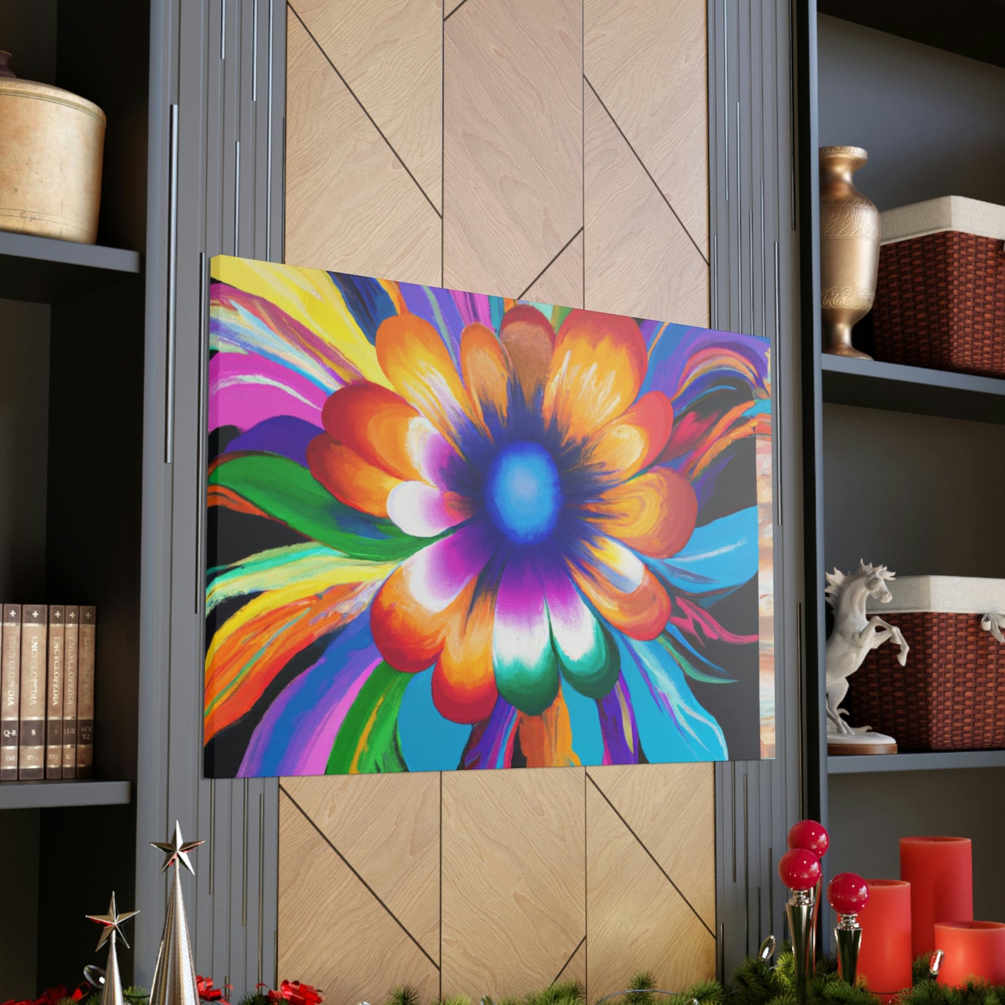 Psychedelic Bloom. - Canvas