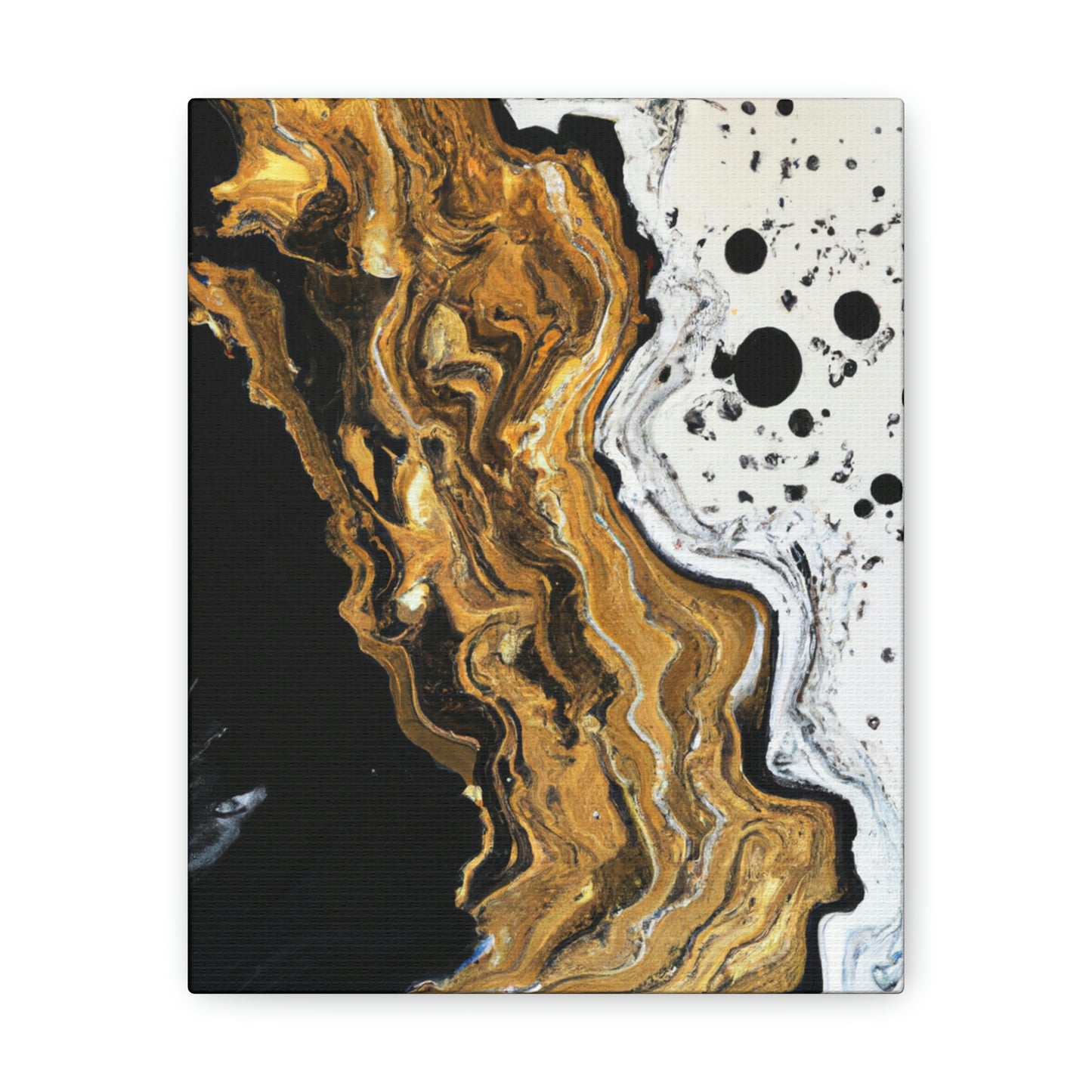 Midnight Gold Glitter - Canvas