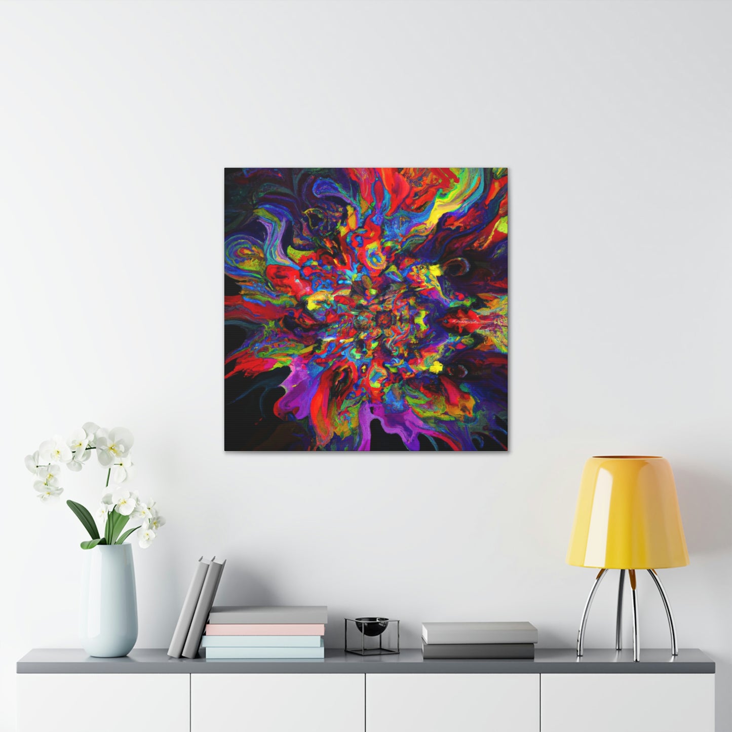 "Trippy Blooms" - Canvas