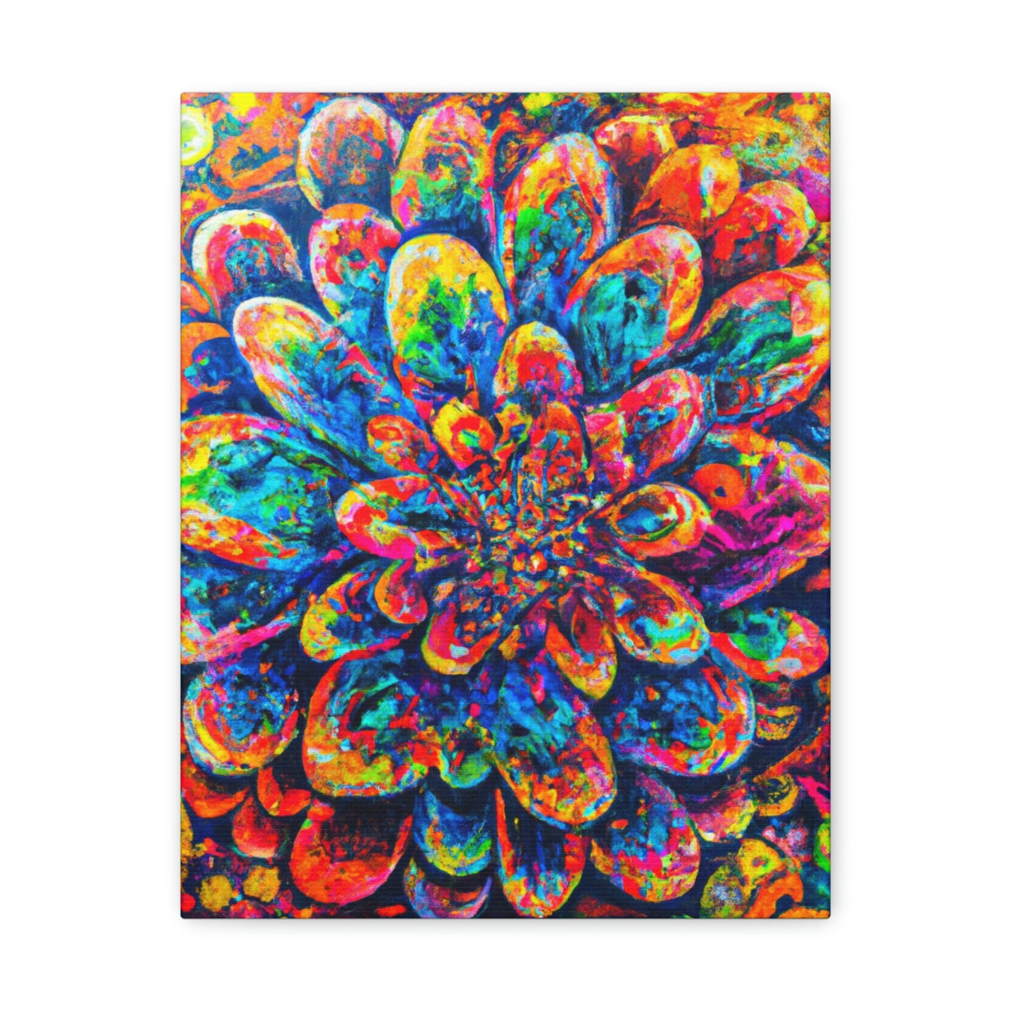 Psychedelic Bloom. - Canvas