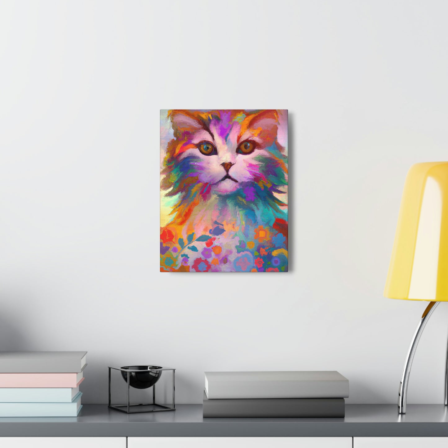 Floral Feline - Canvas