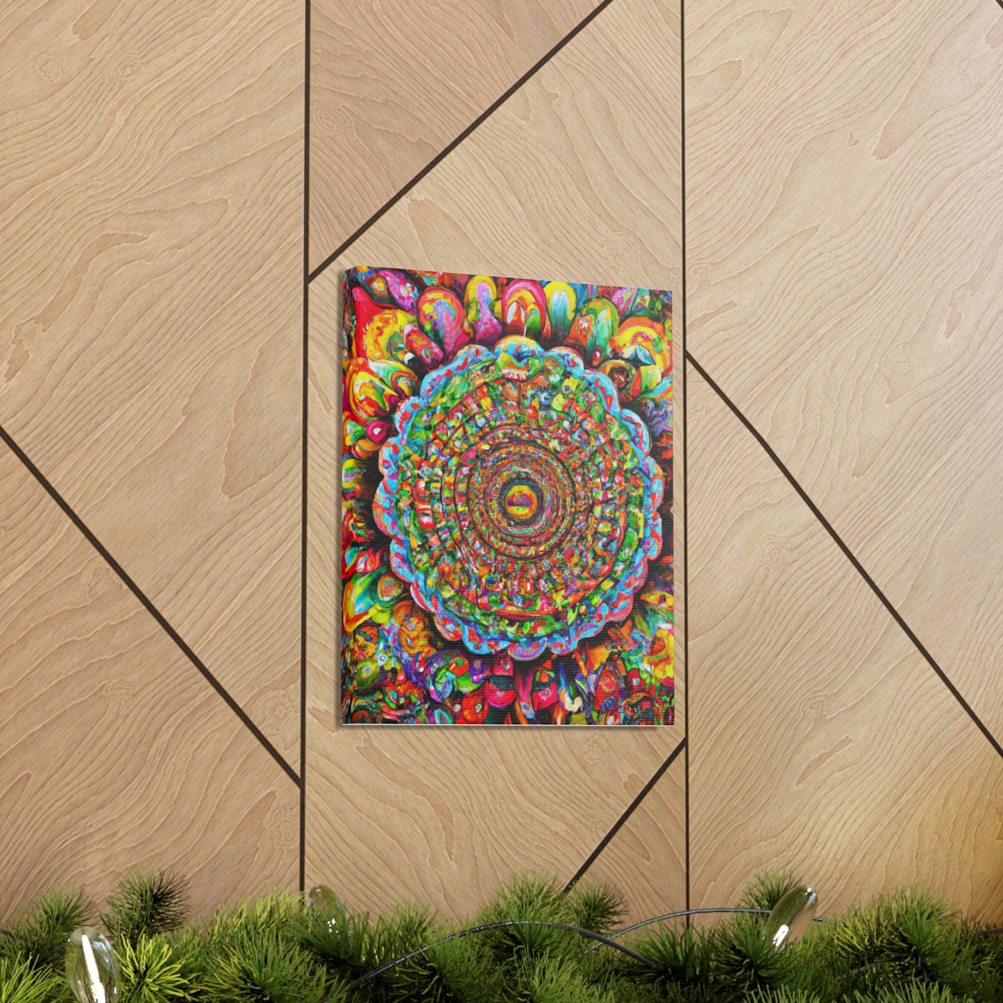 Psychedelic Bloom. - Canvas