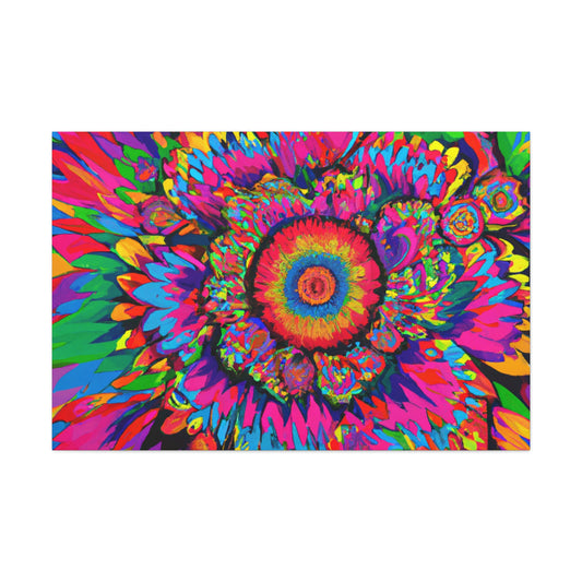 Vivid Floral Burst - Canvas