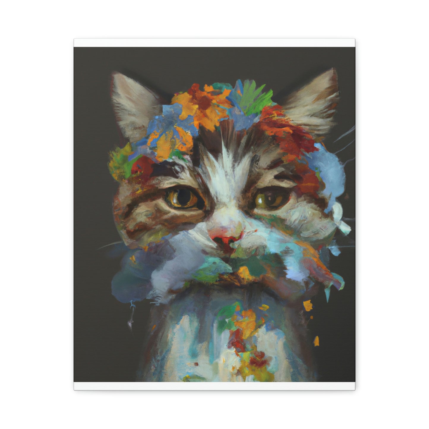 Daisycat. - Canvas