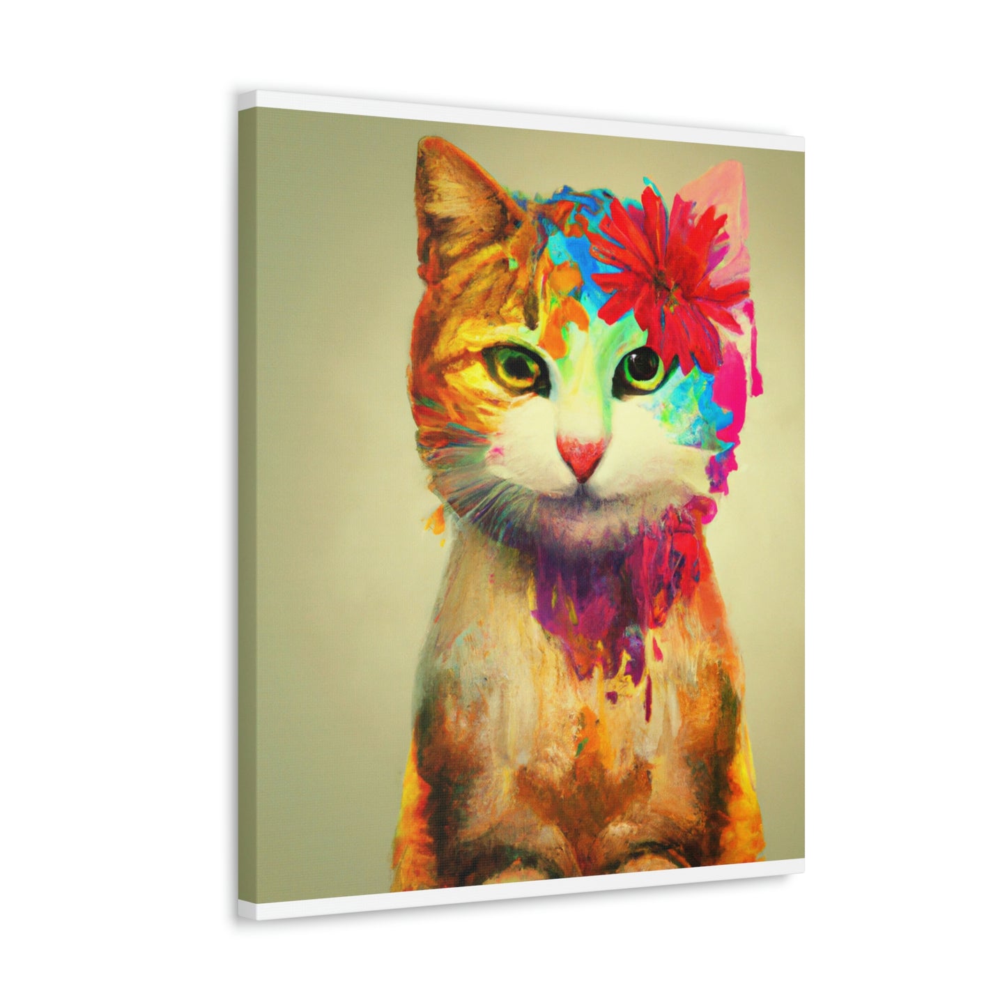 Flower Cat - Canvas