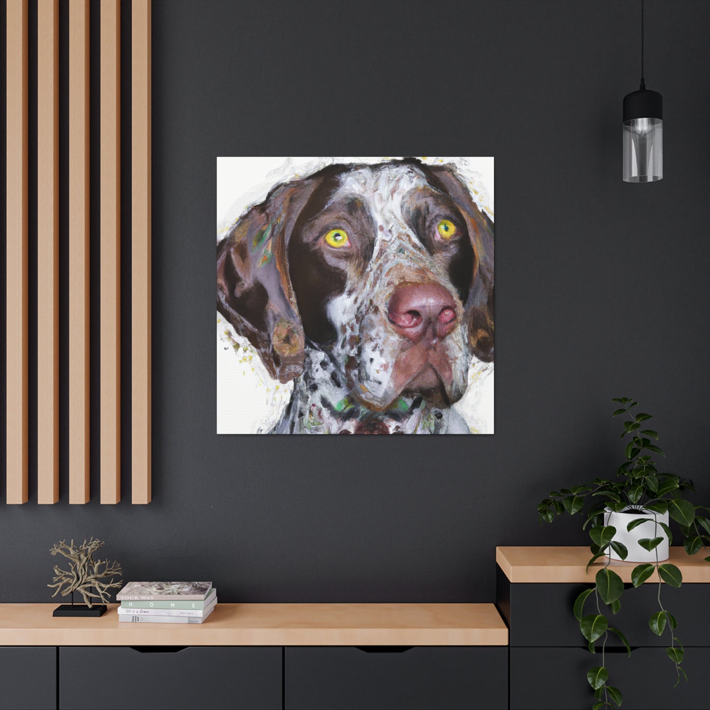 "Pointer Splendor" - Canvas