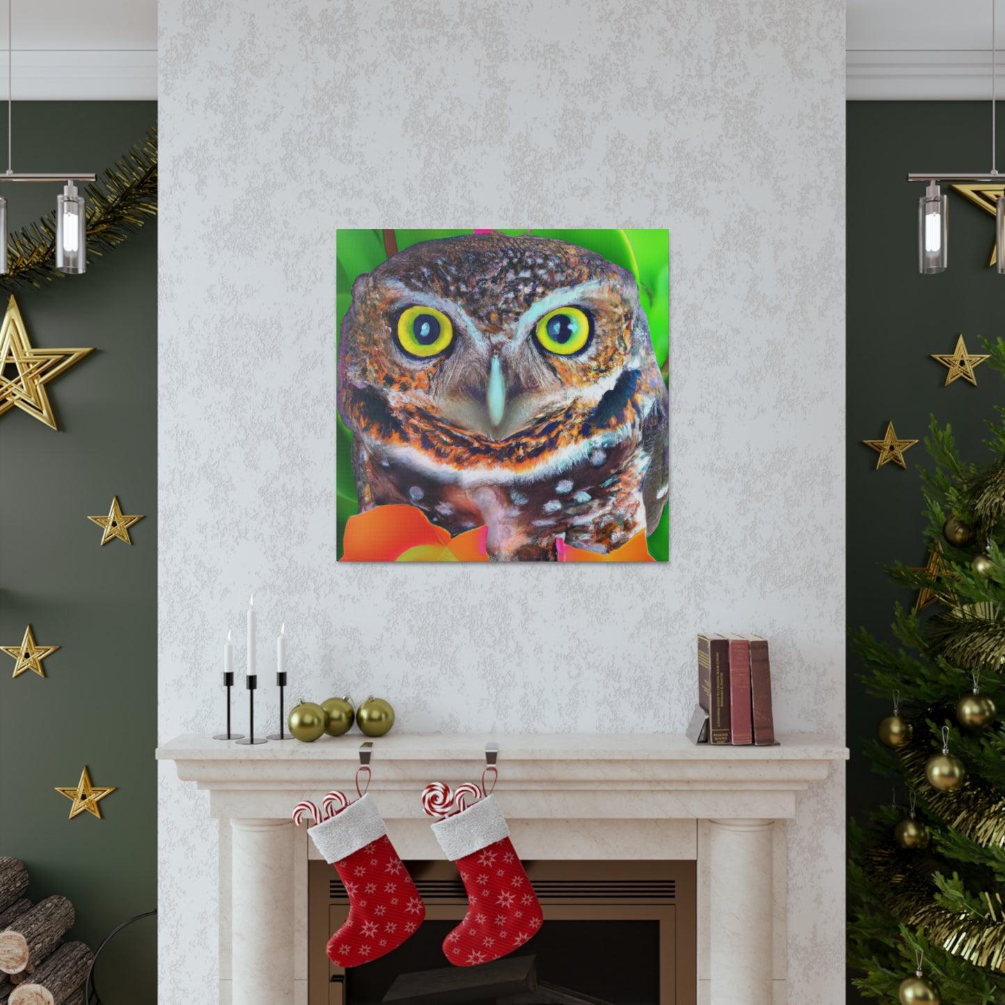 Owl Splendor. - Canvas