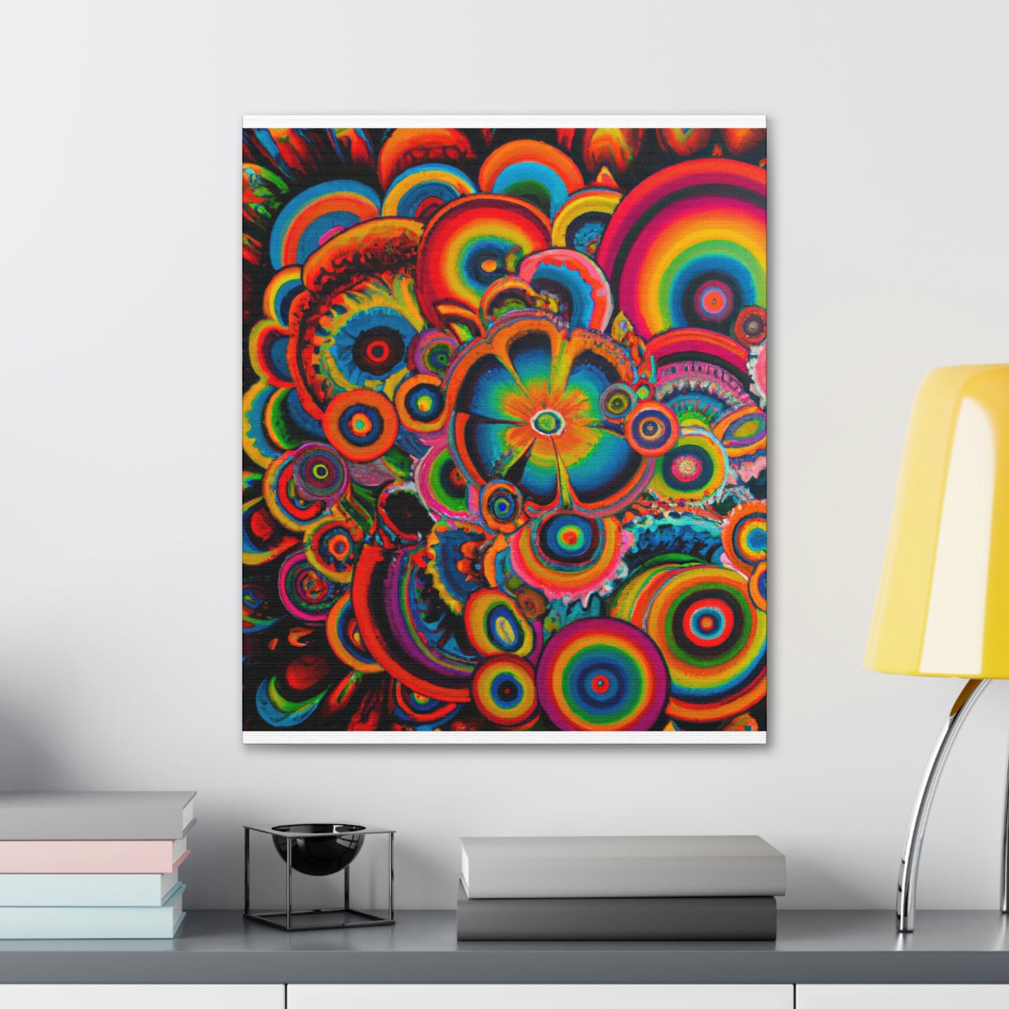 "Psychedelic Petals" - Canvas