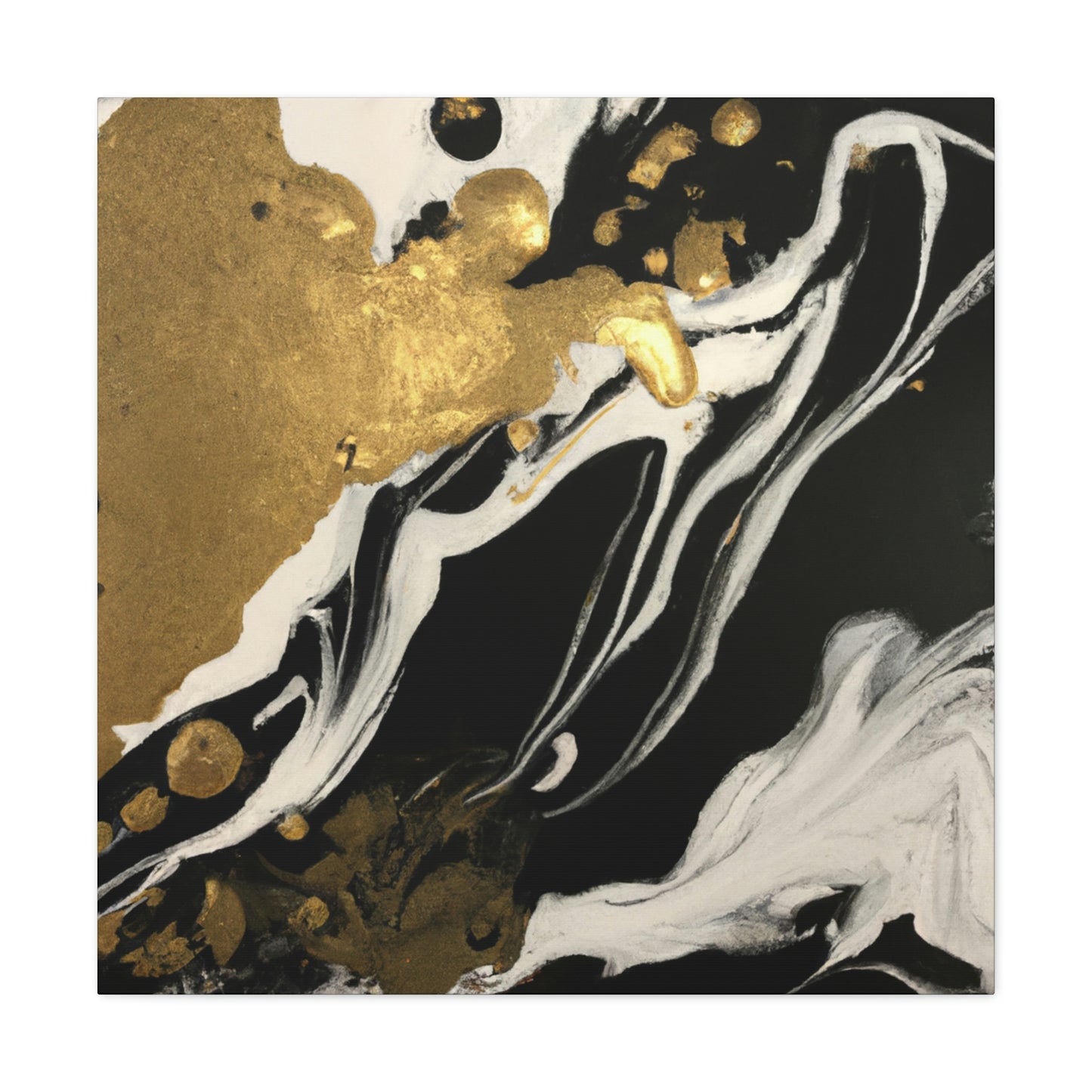 Gilded Mural Bliss - Canvas