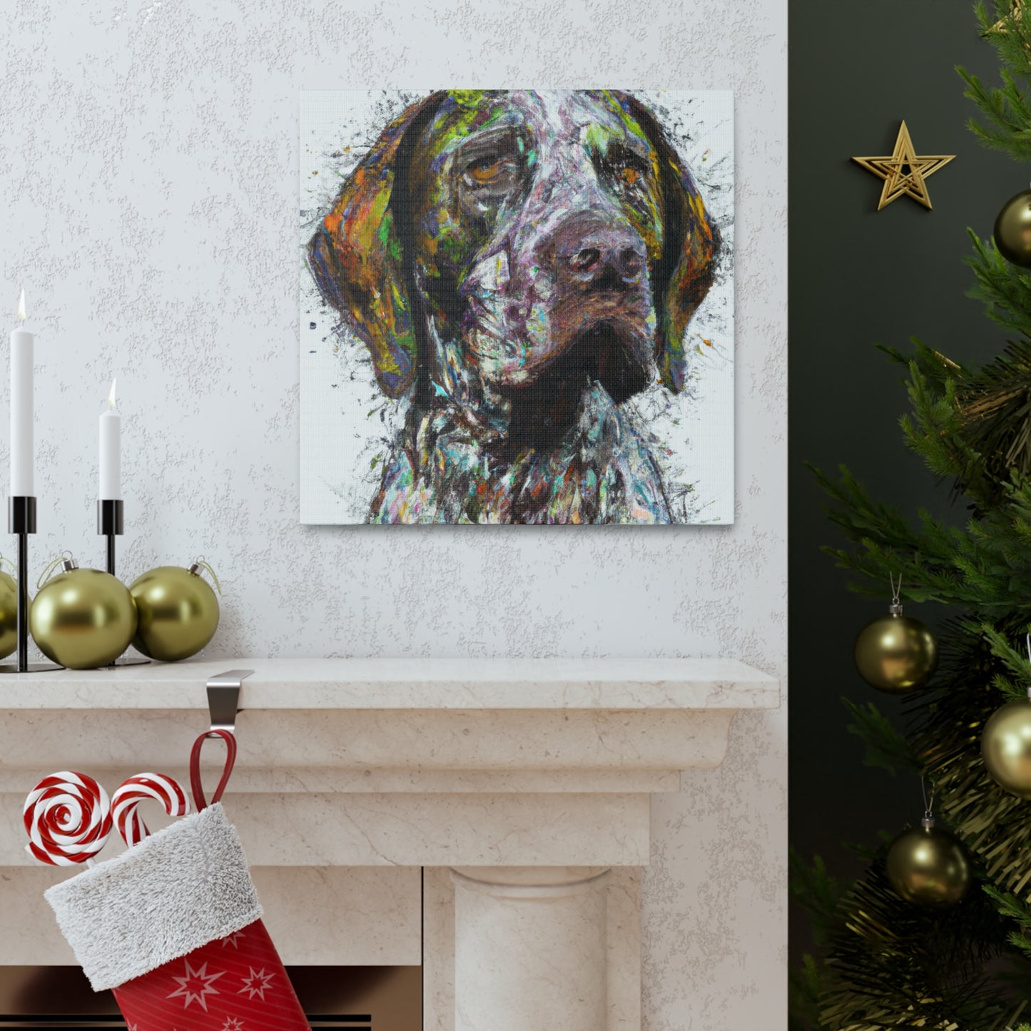 "Painted Pointer" - Canvas