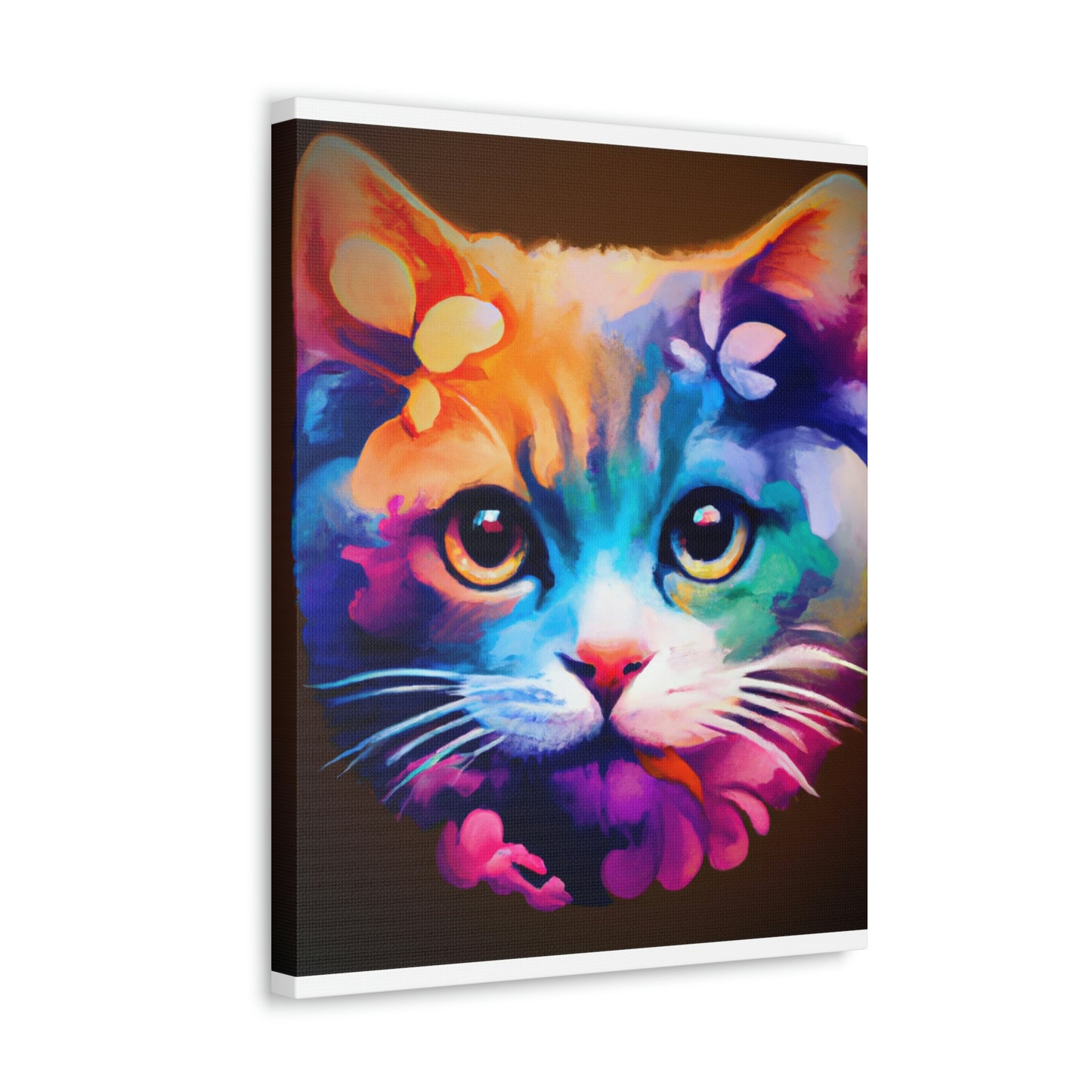 Vibrant Feline. - Canvas