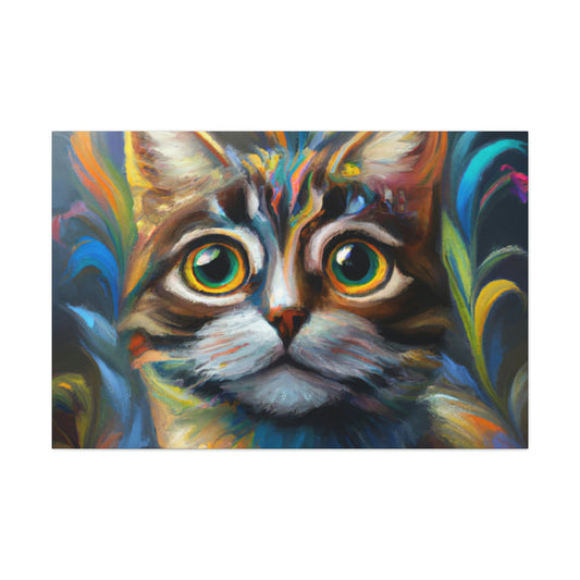 Rainbow Whiskers. - Canvas