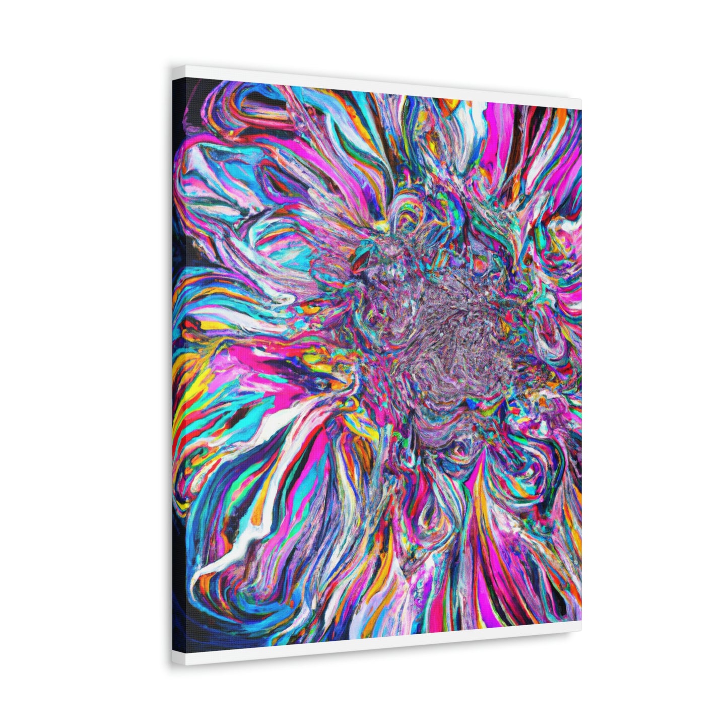 Psychedelic Bloom. - Canvas
