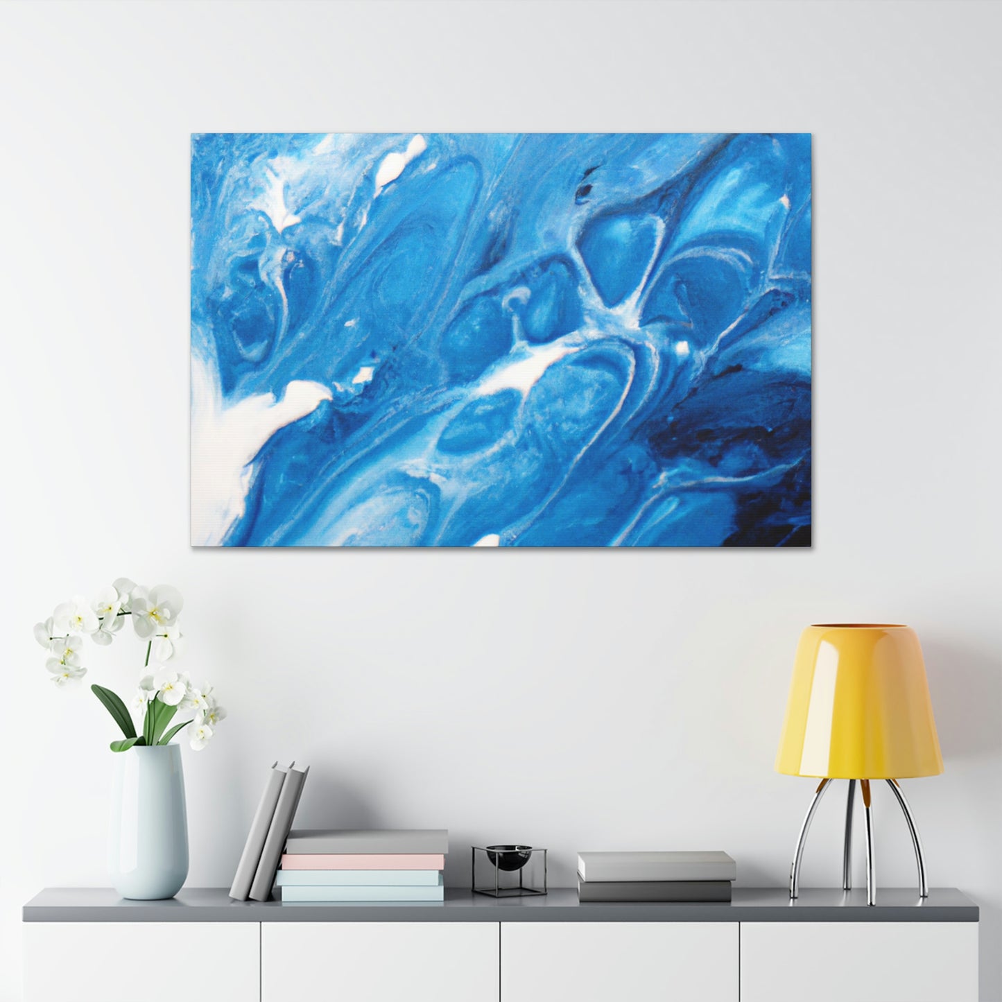 Blue Vapour. - Canvas