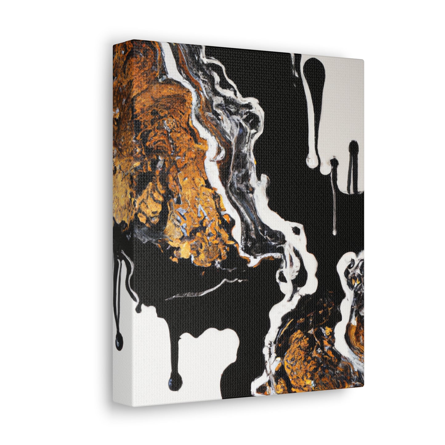 Golden Intricacy Flow. - Canvas