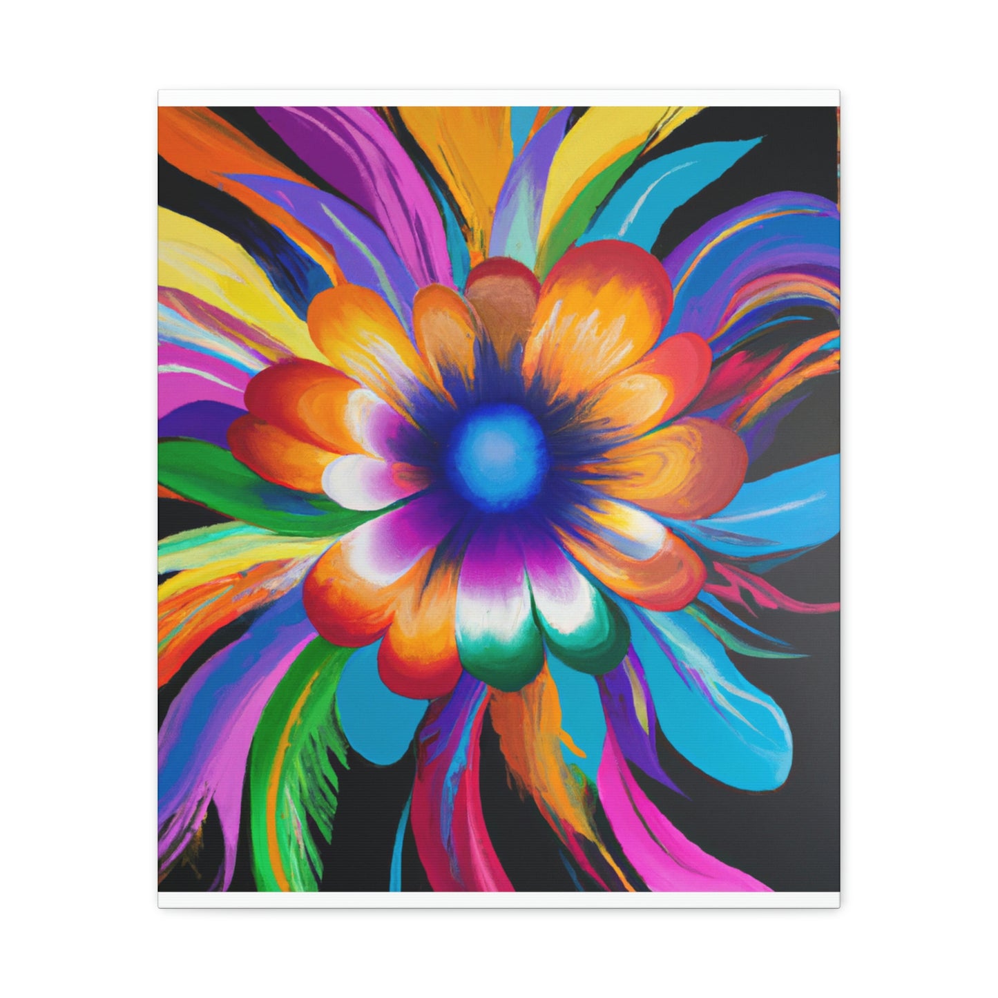 Psychedelic Bloom. - Canvas