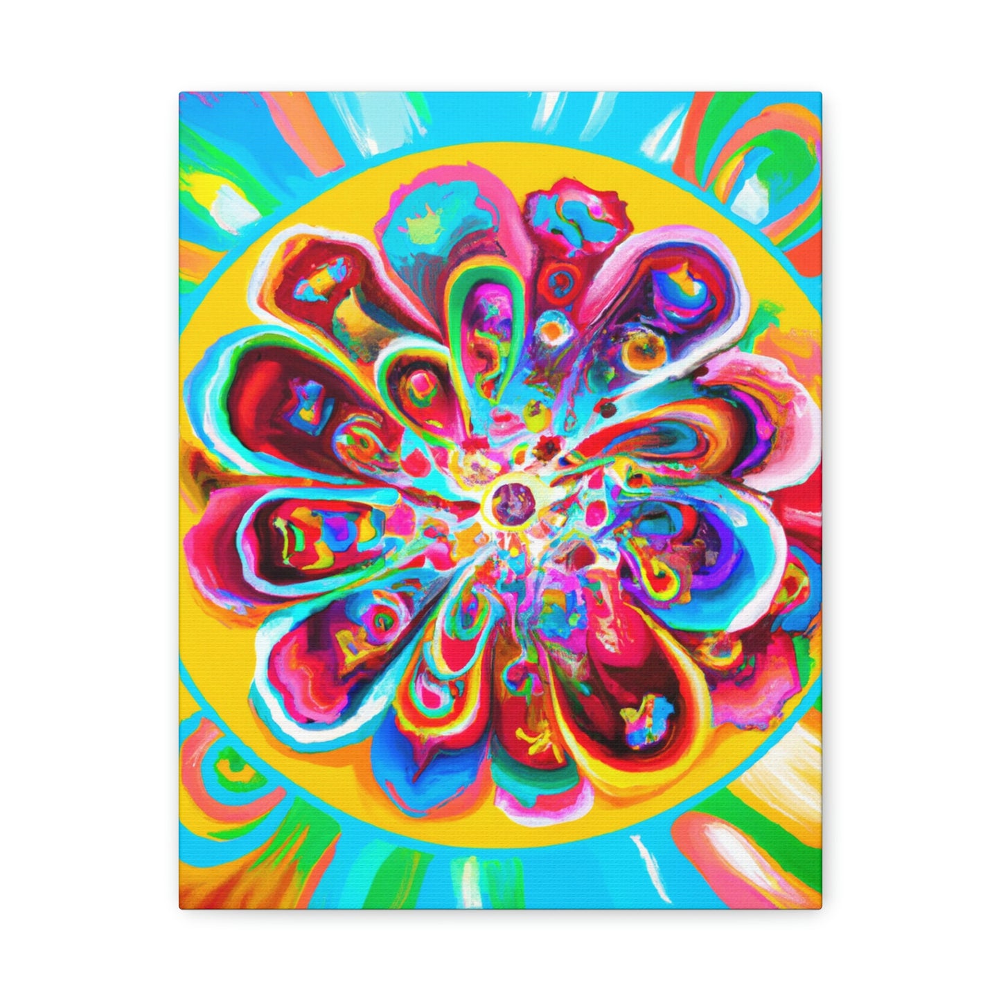 "Psychedelic Bloom" - Canvas