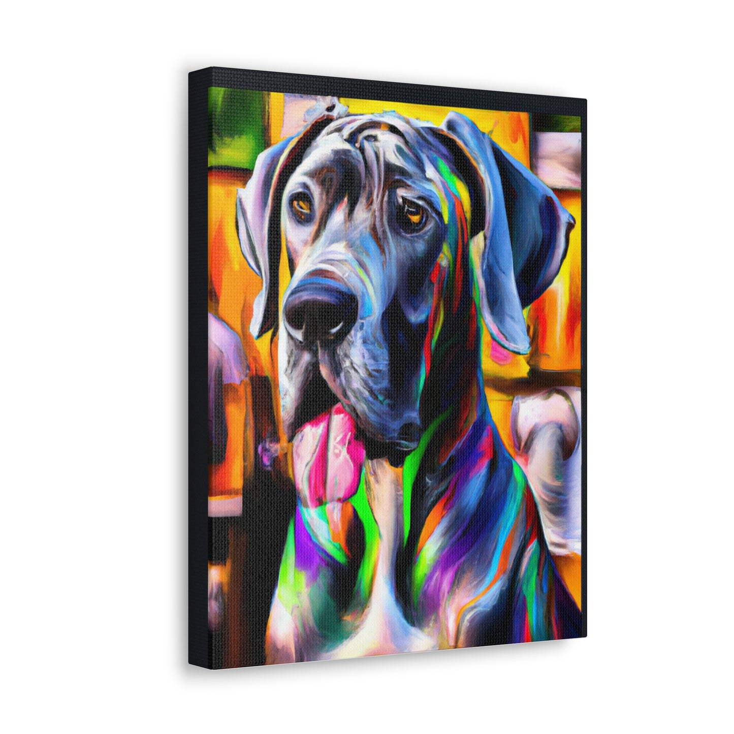 Colorful Canine Joy - Canvas