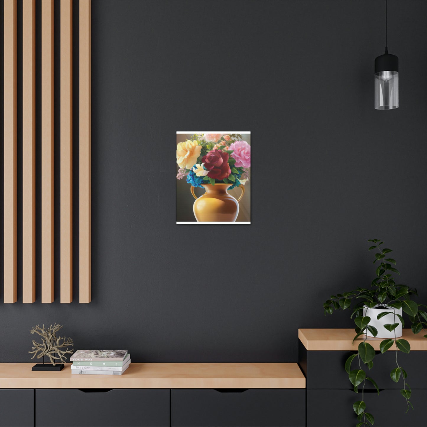 Vase Blossom Splendor - Canvas