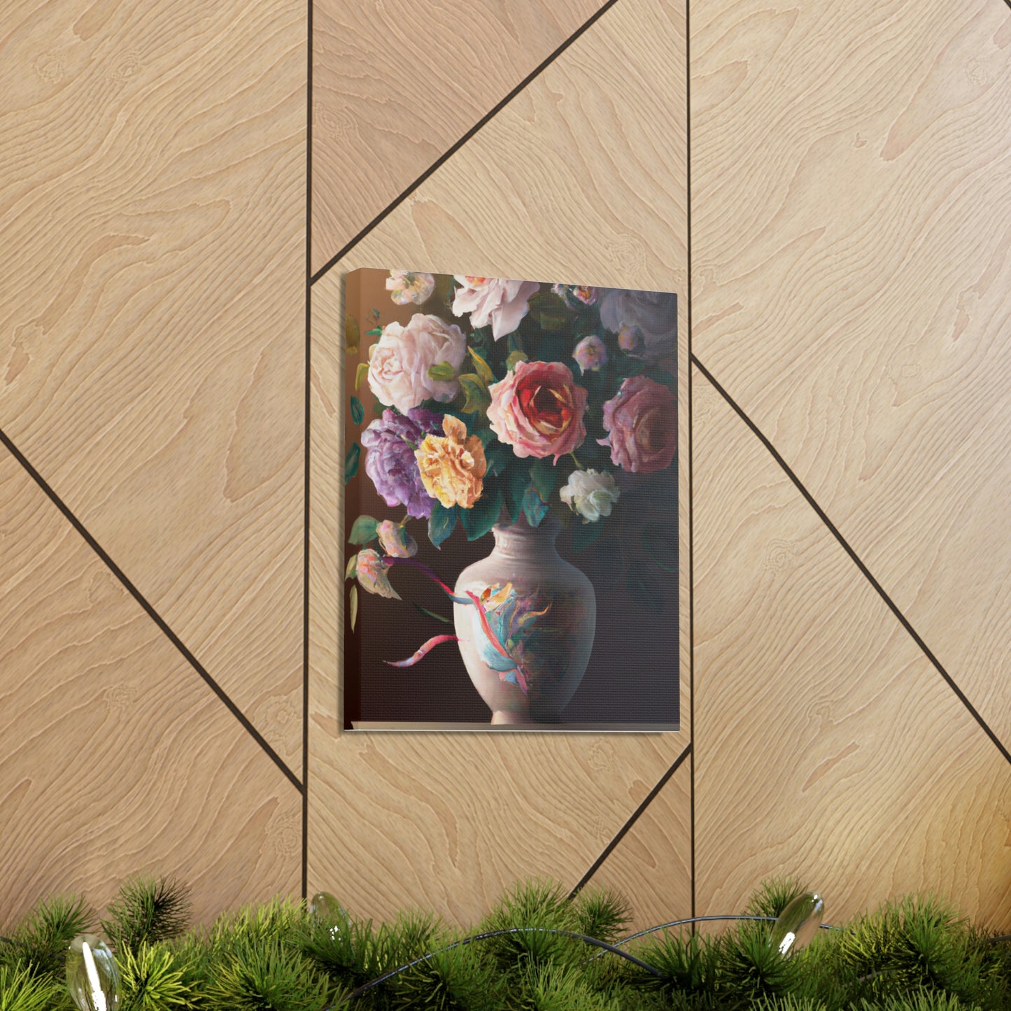 Blooming Petal Splendor - Canvas