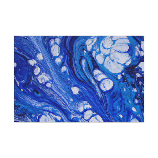 Blue Oasis. - Canvas