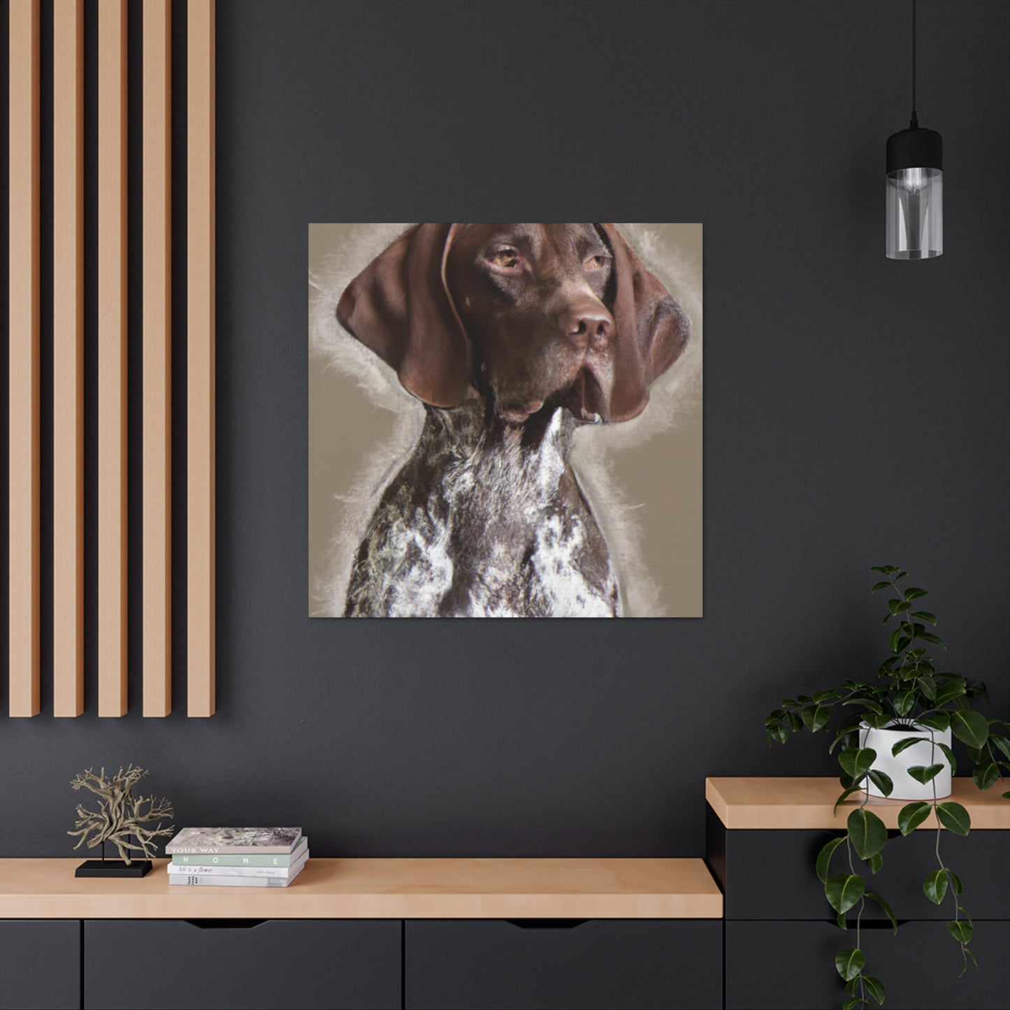 Pointer Posh. - Canvas