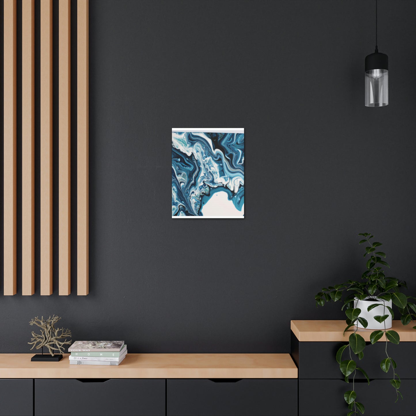 "Blue Harmony". - Canvas