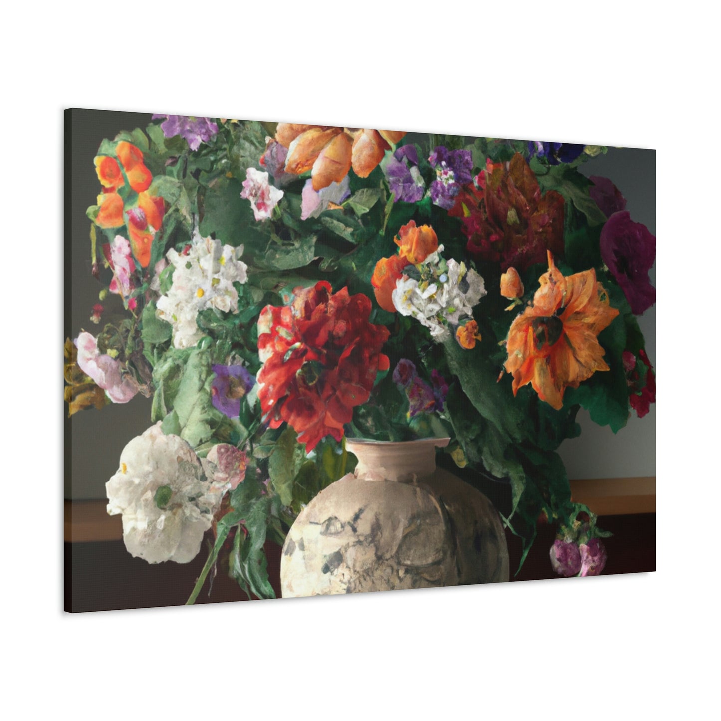 Vibrant Floral Bliss - Canvas