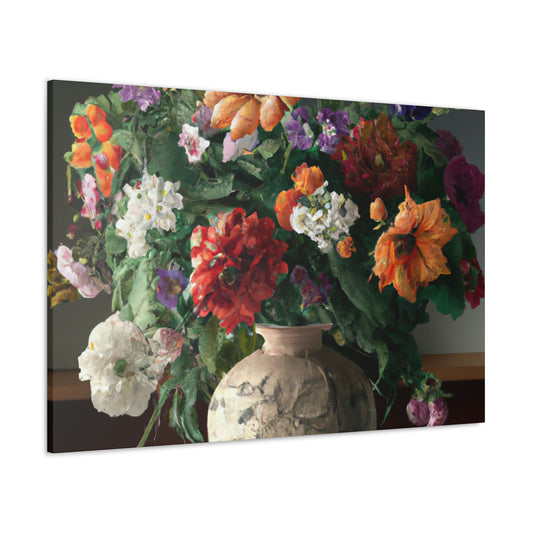 Vibrant Floral Bliss - Canvas