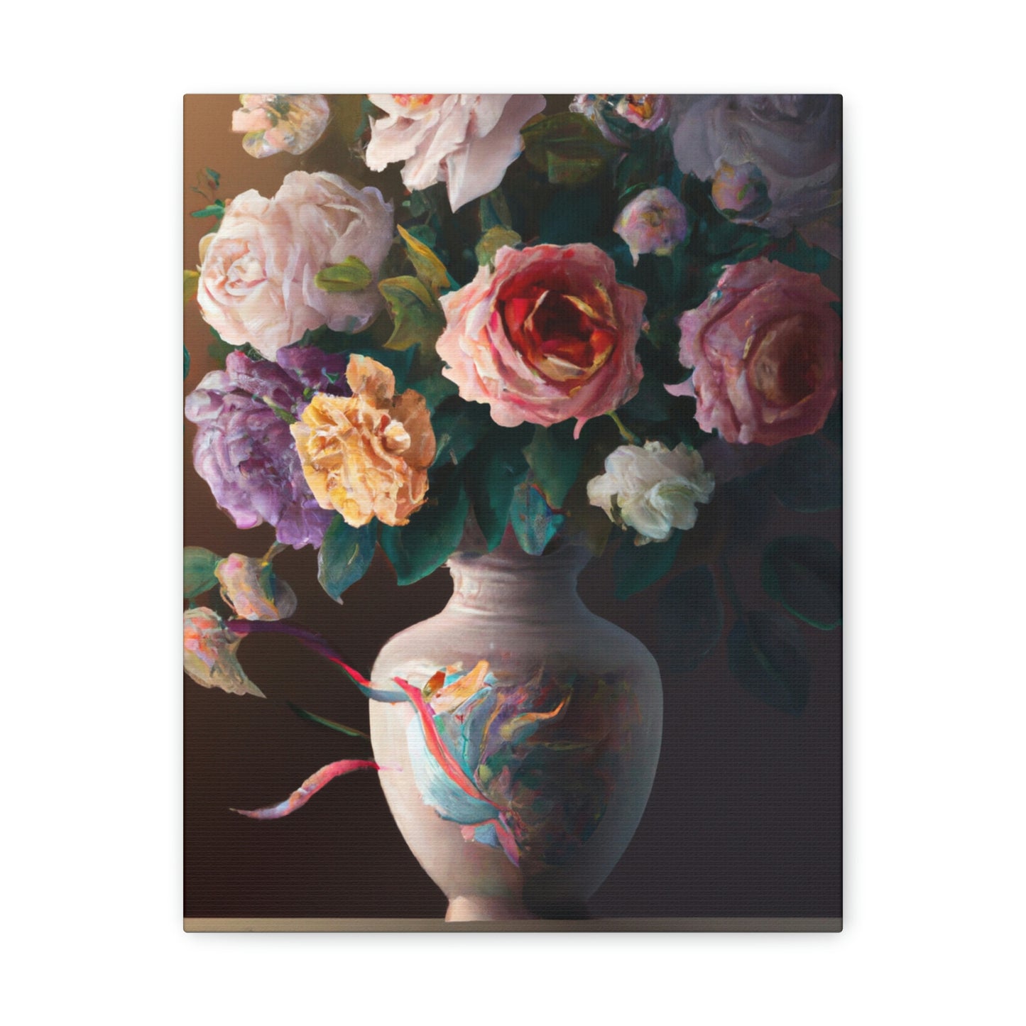 Blooming Petal Splendor - Canvas