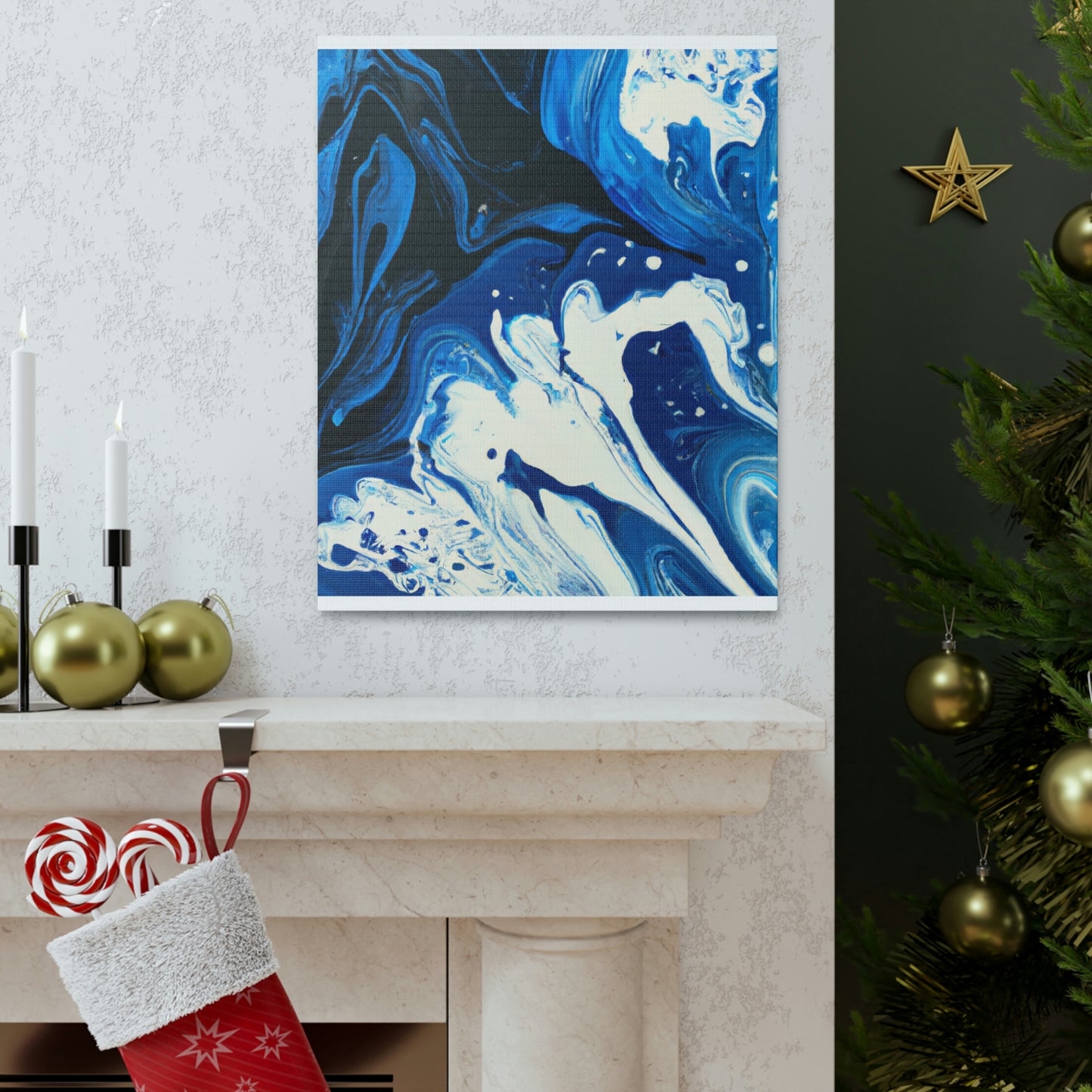 Blue Flux - Canvas