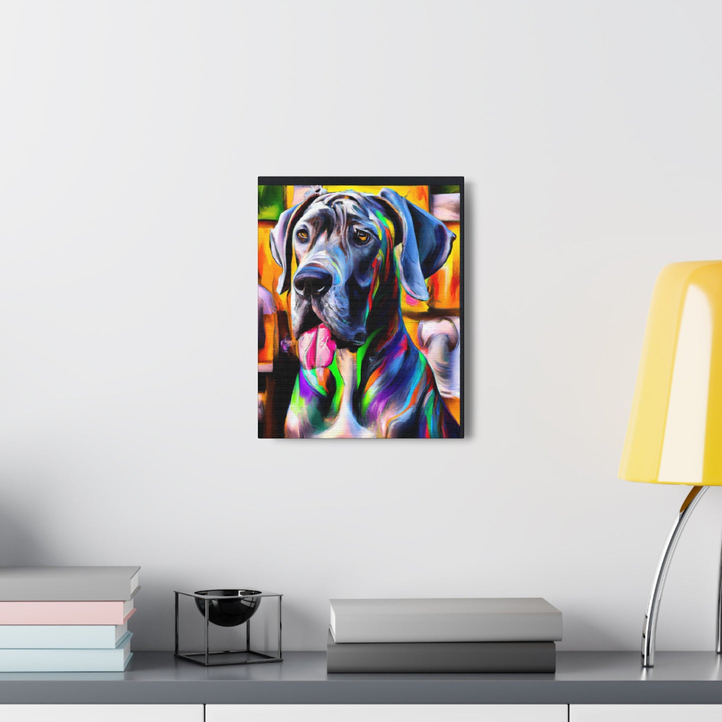 Colorful Canine Joy - Canvas