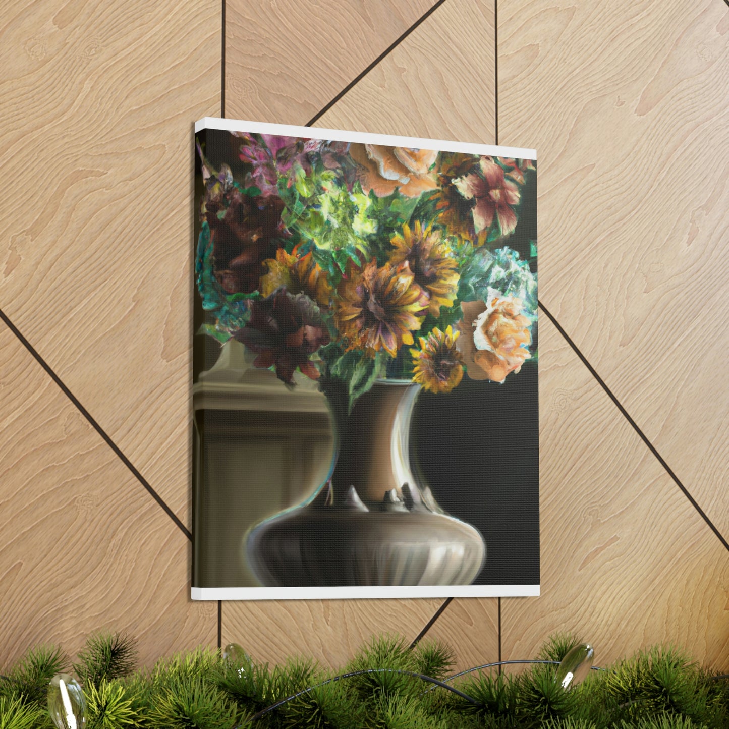 "Delicate Blossoms Vase." - Canvas
