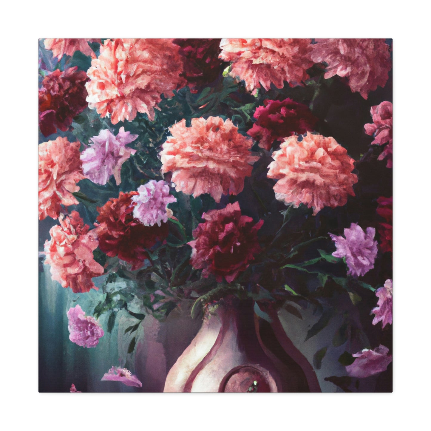 "Flower Vase Bliss." - Canvas