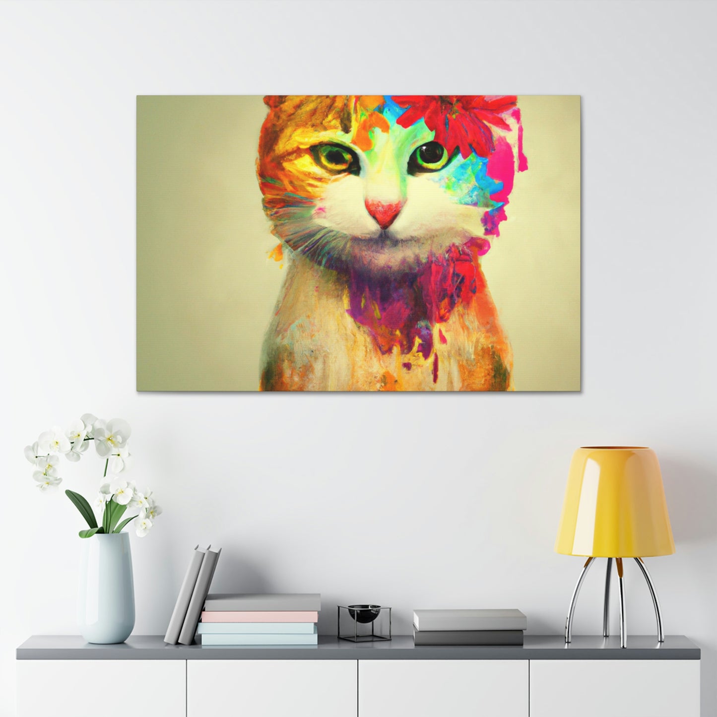 Flower Cat - Canvas