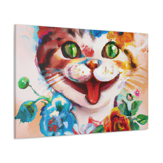 Feline Florals - Canvas