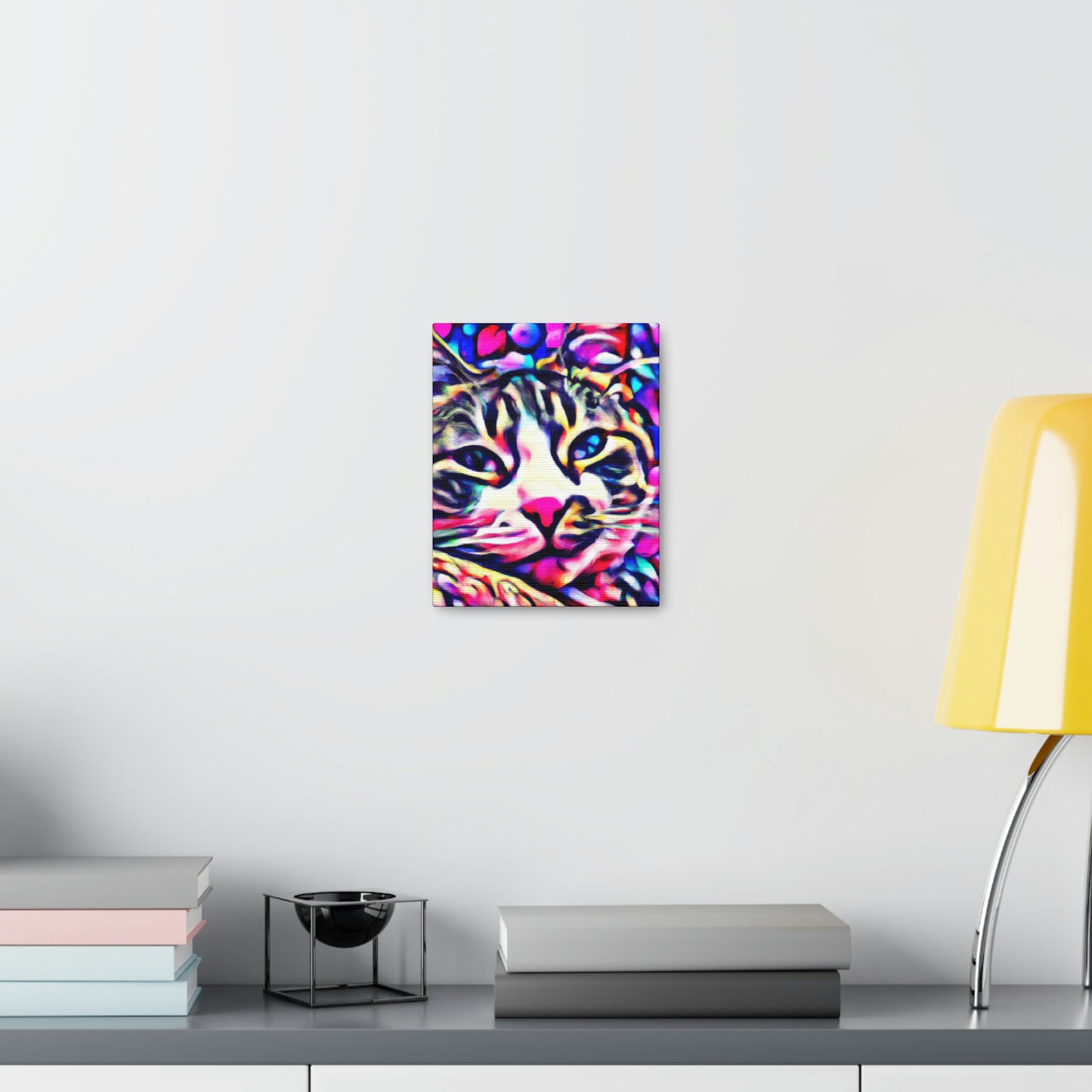 1. Multi-Colored Cat Flux
2. Flowered Digital Mix
3. Flowered Room Cat - Canvas