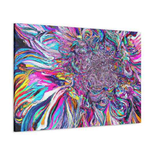 Psychedelic Bloom. - Canvas