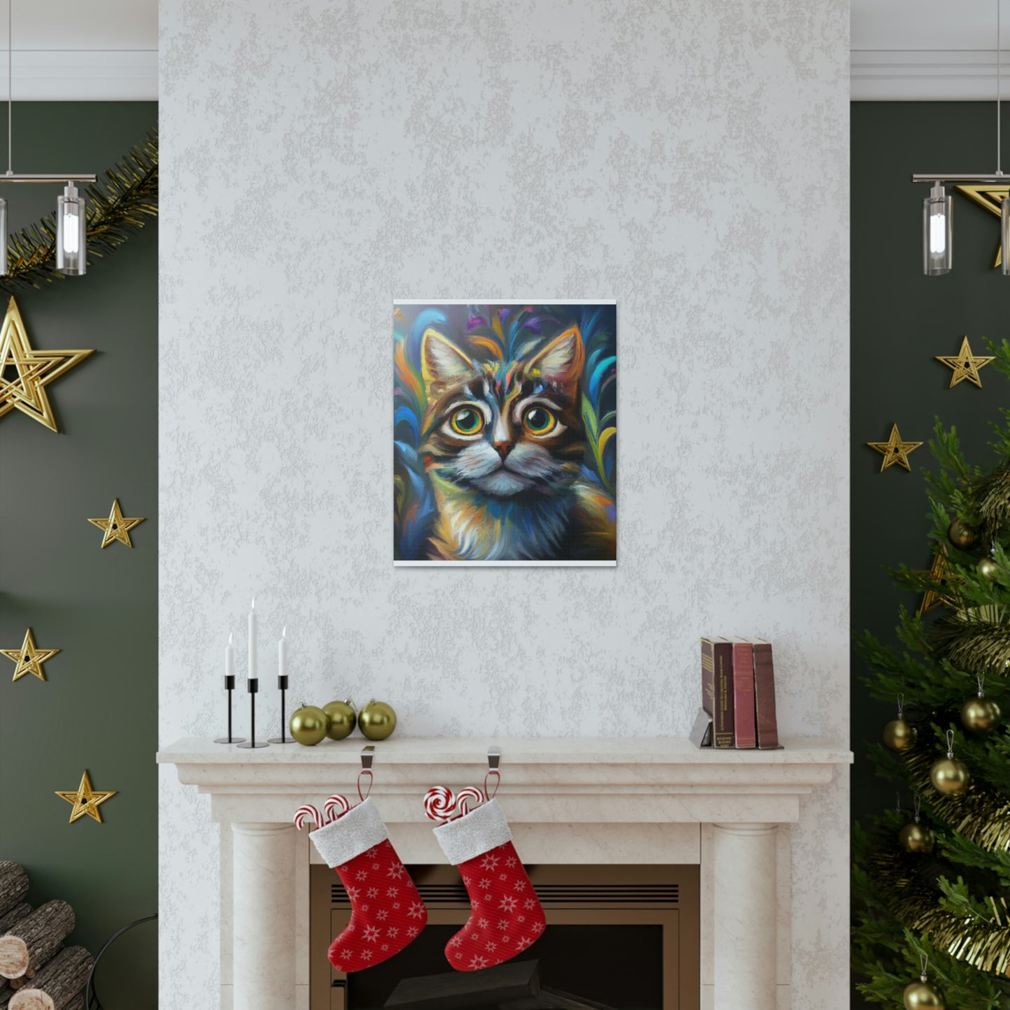 Rainbow Whiskers. - Canvas