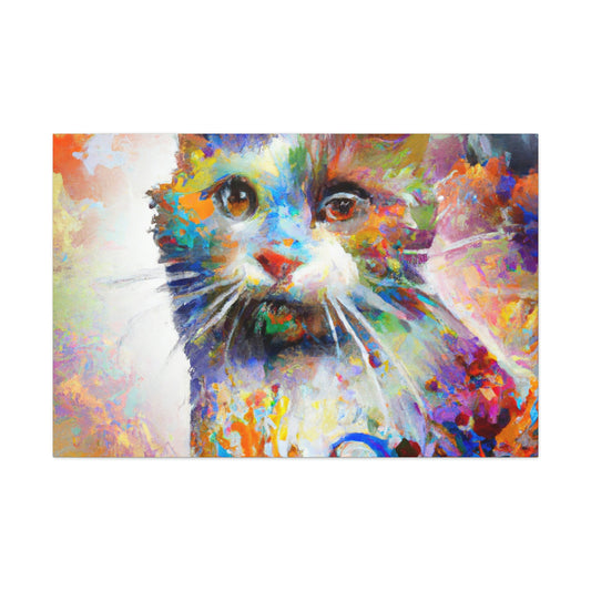 Bloomy Feline! - Canvas