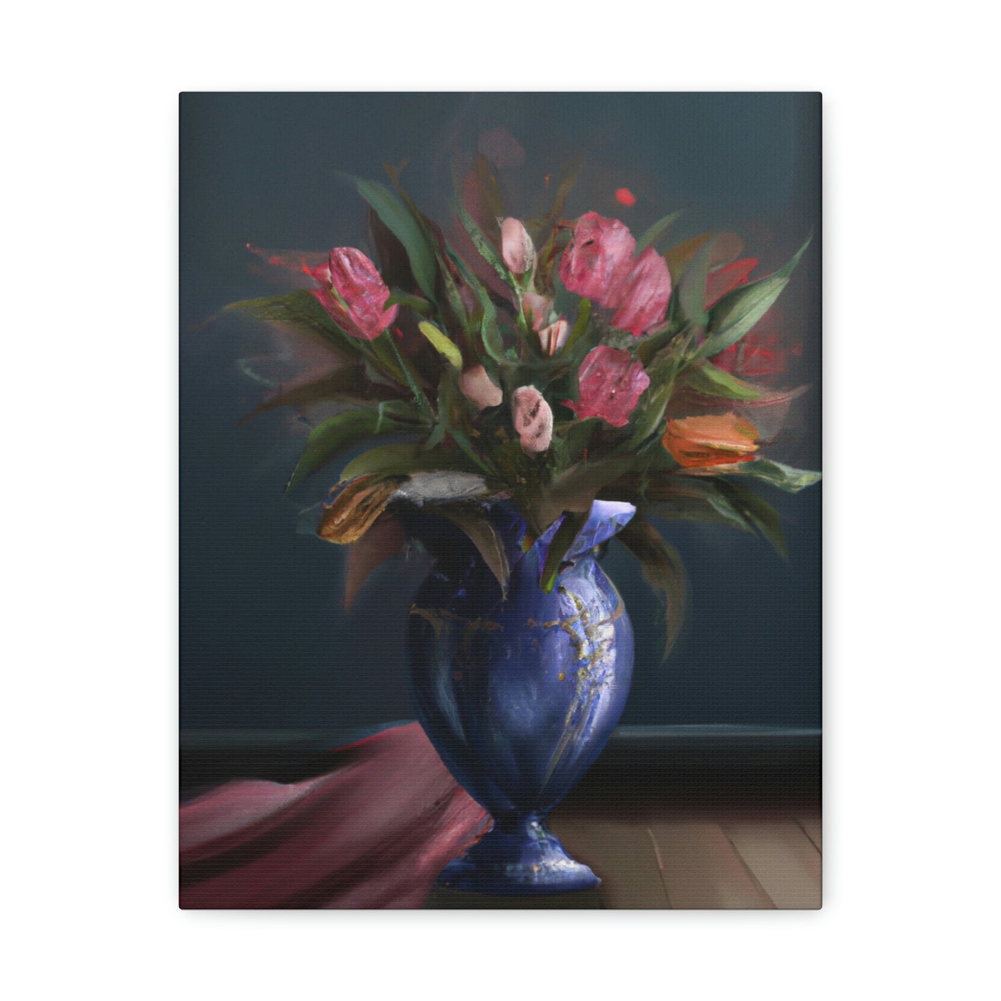 "Floral Finesse Flourish - Canvas