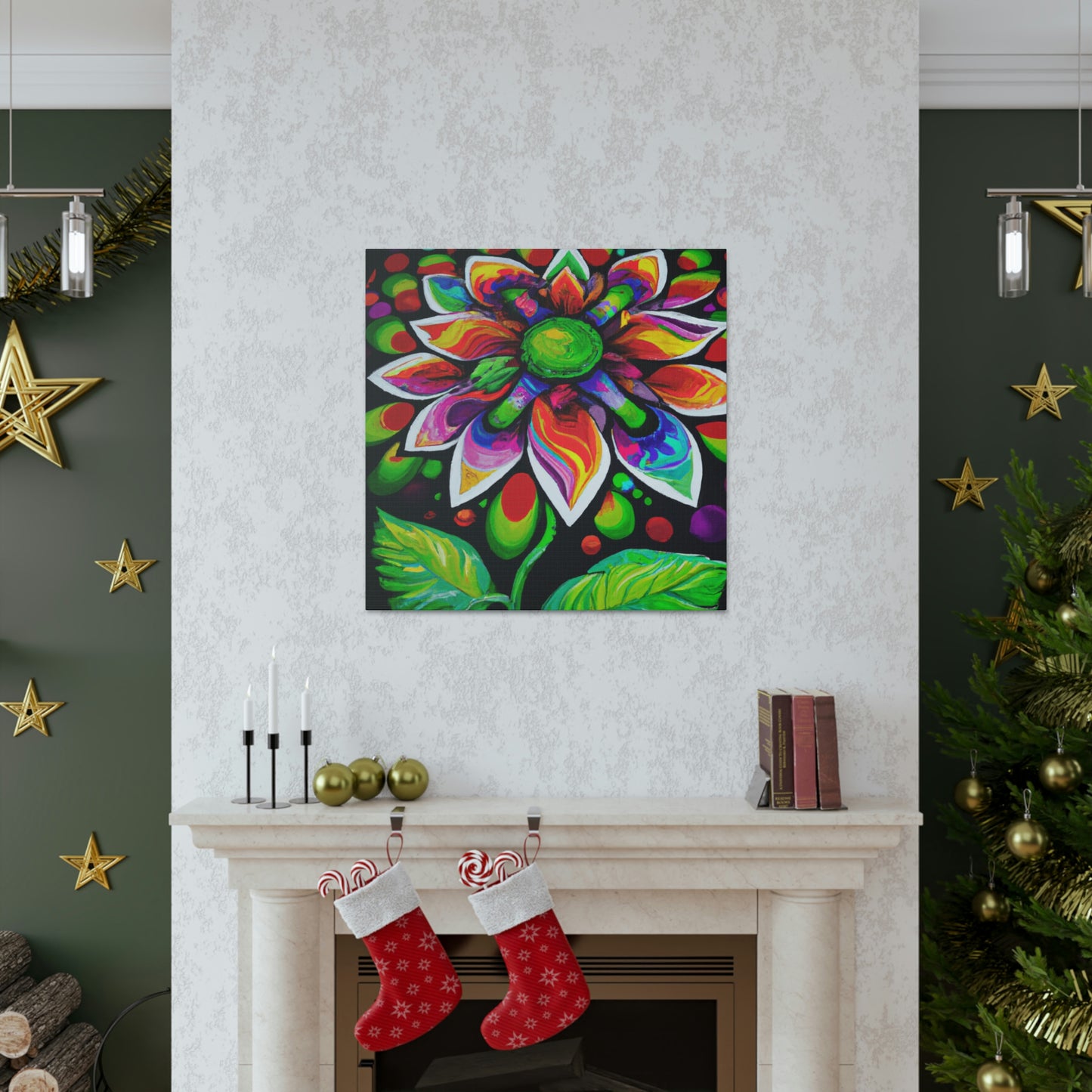 Vibrant Bloom. - Canvas