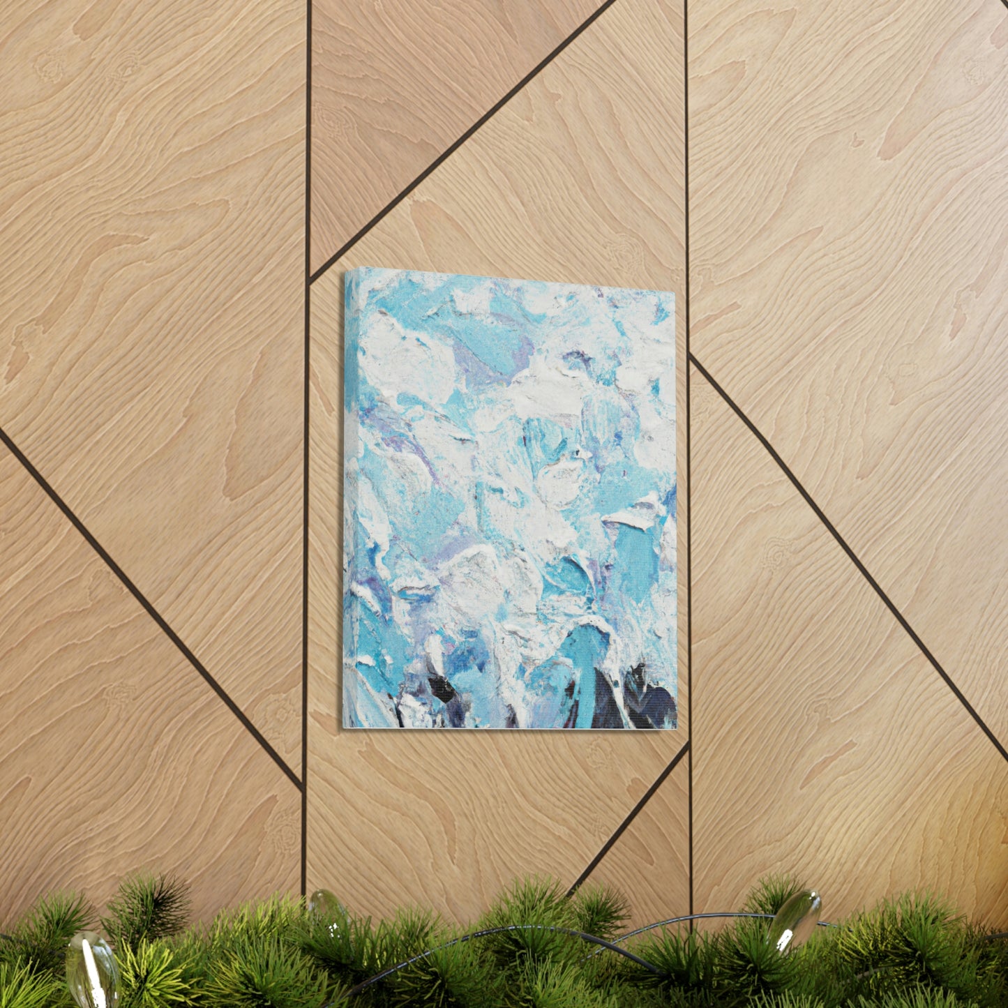 "Aqua Lace" - Canvas